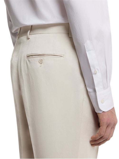 Pantalone in misto lino BOSS by Beckham Hugo Boss | 50563811075